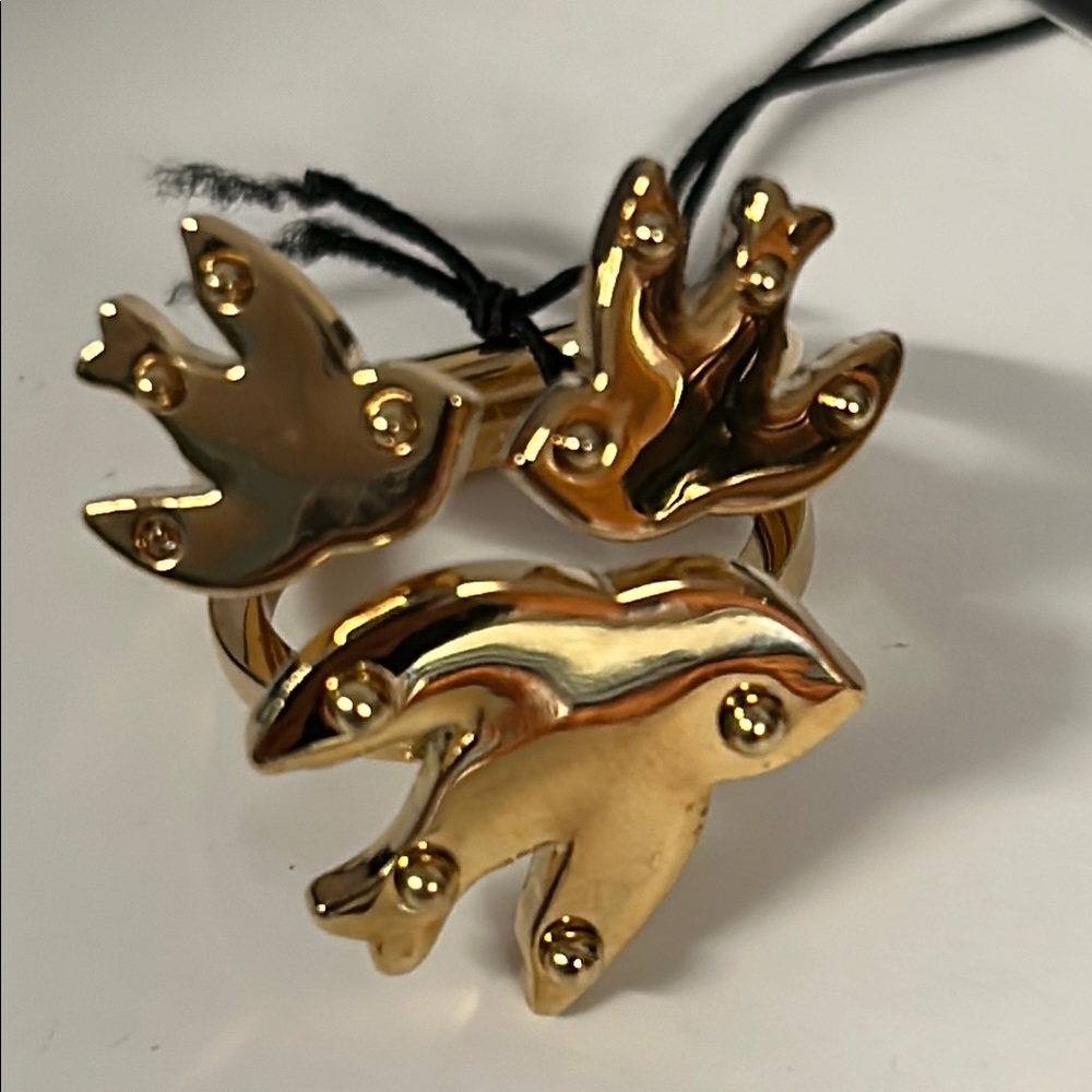 Marc By Marc Jacobs Gold Triple Bird Ring